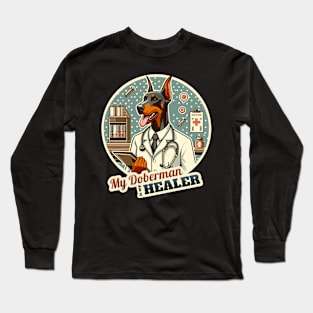 Doctor Doberman Long Sleeve T-Shirt